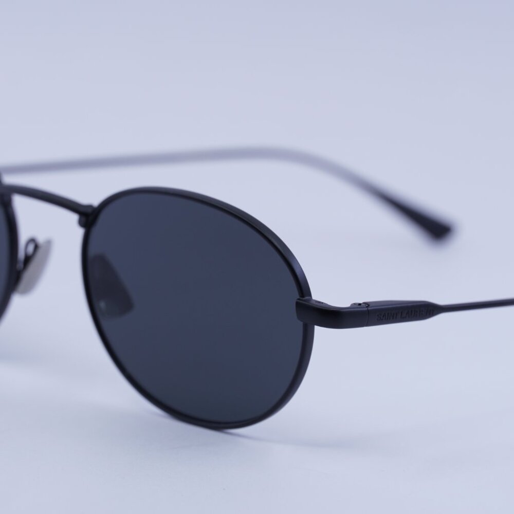 🕶️ New Saint Laurent SL799 001 Sunglasses -Semi Matte Black Frame, Black Lenses - Picture 5 of 12